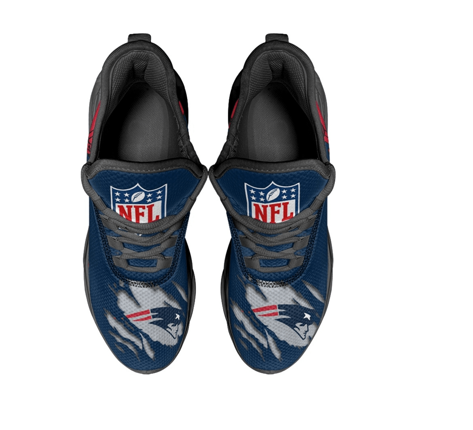 Ideafootwear New England Patriots Max Soul Shoes Sneakers For Men And Women 27