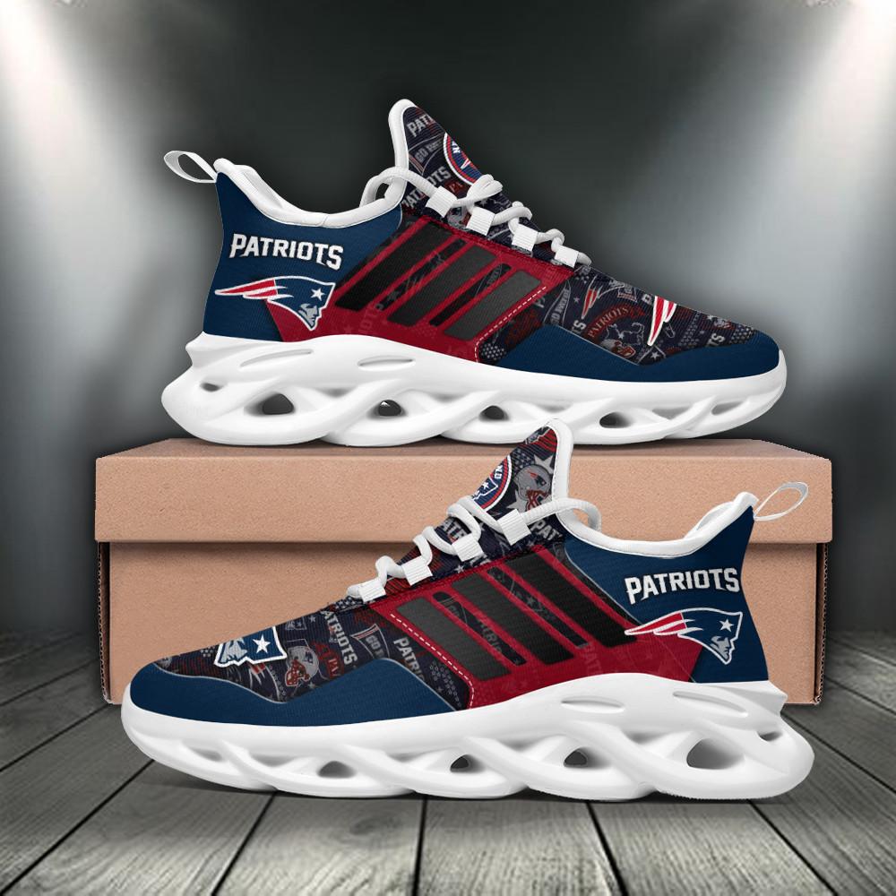 Ideafootwear New England Patriots Max Soul Shoes Sneakers For Men And Women 10