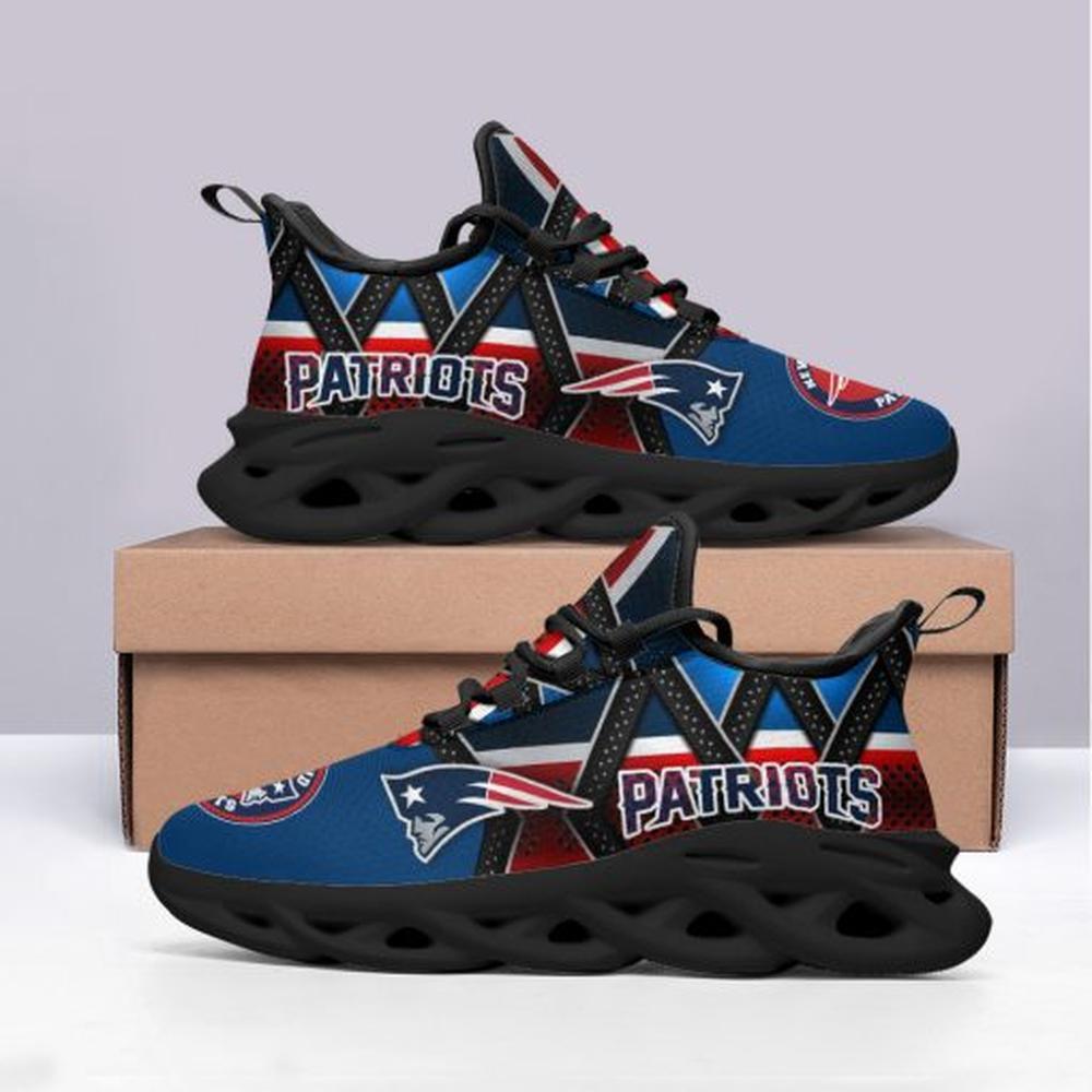 Ideafootwear New England Patriots Max Soul Shoes Sneakers For Men And Women 7