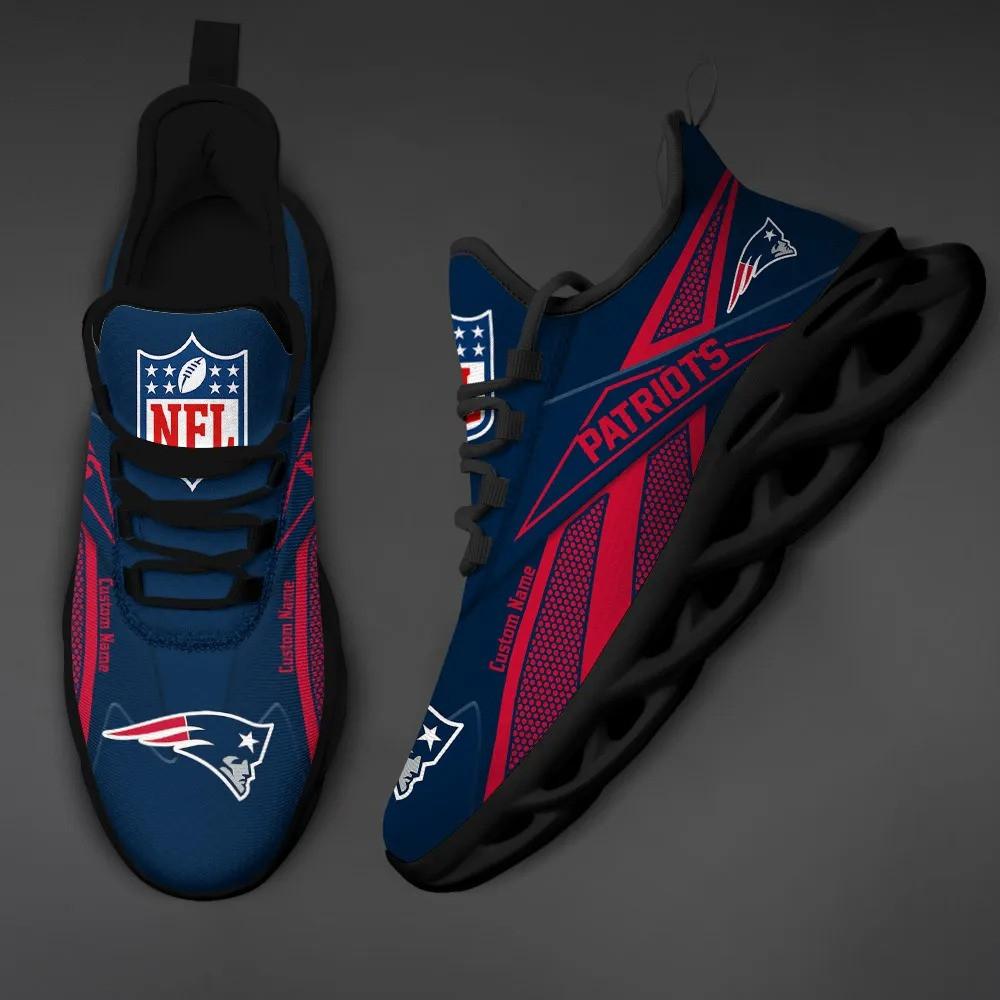 Ideafootwear New England Patriots Max Soul Shoes Sneakers For Men And Women 3