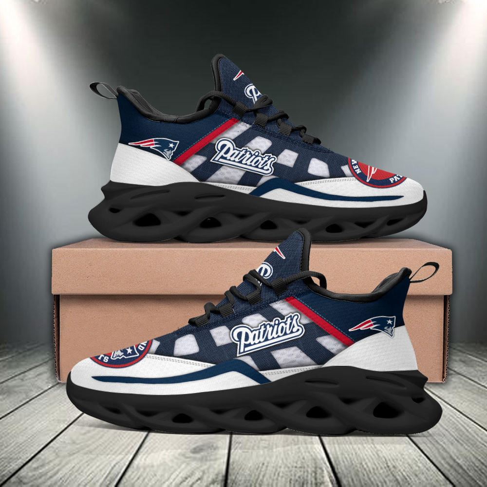 Ideafootwear New England Patriots Max Soul Shoes Sneakers For Men And Women 9