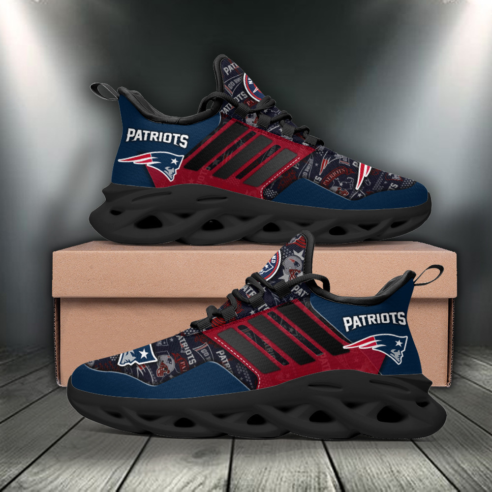 Ideafootwear New England Patriots Max Soul Shoes Sneakers For Men And Women 10