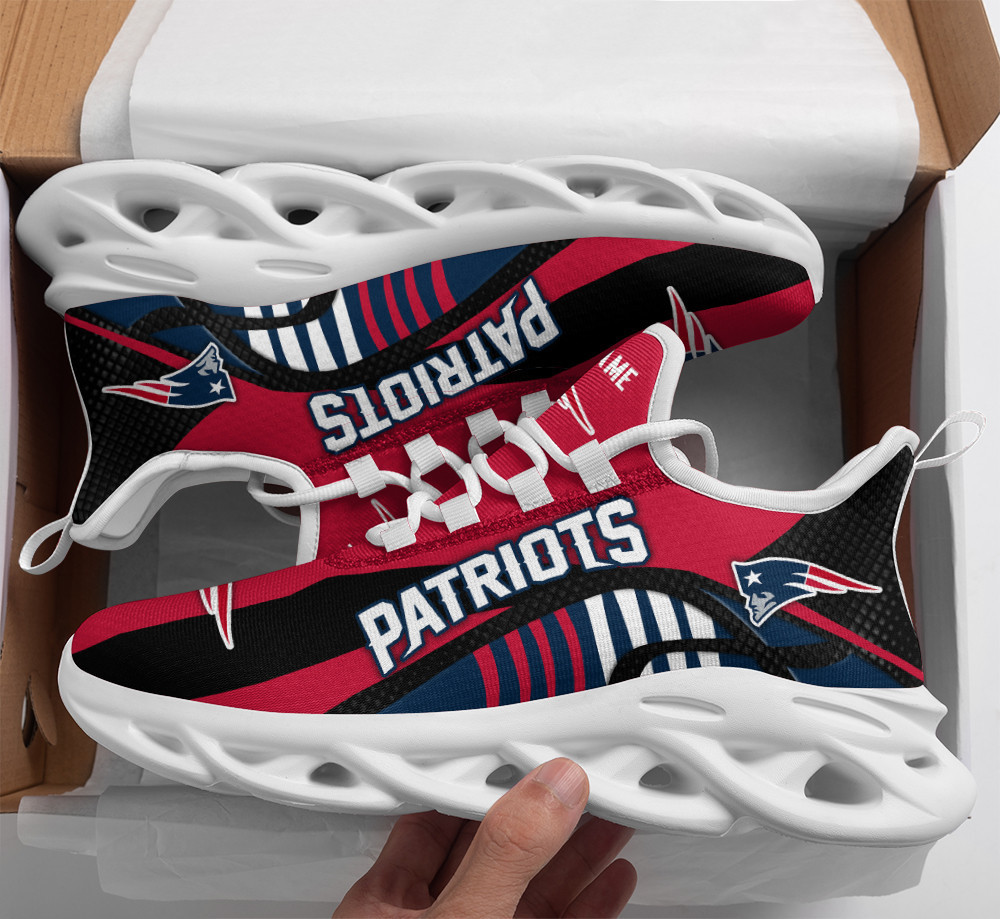 Ideafootwear New England Patriots Max Soul Shoes Sneakers For Men And Women 36