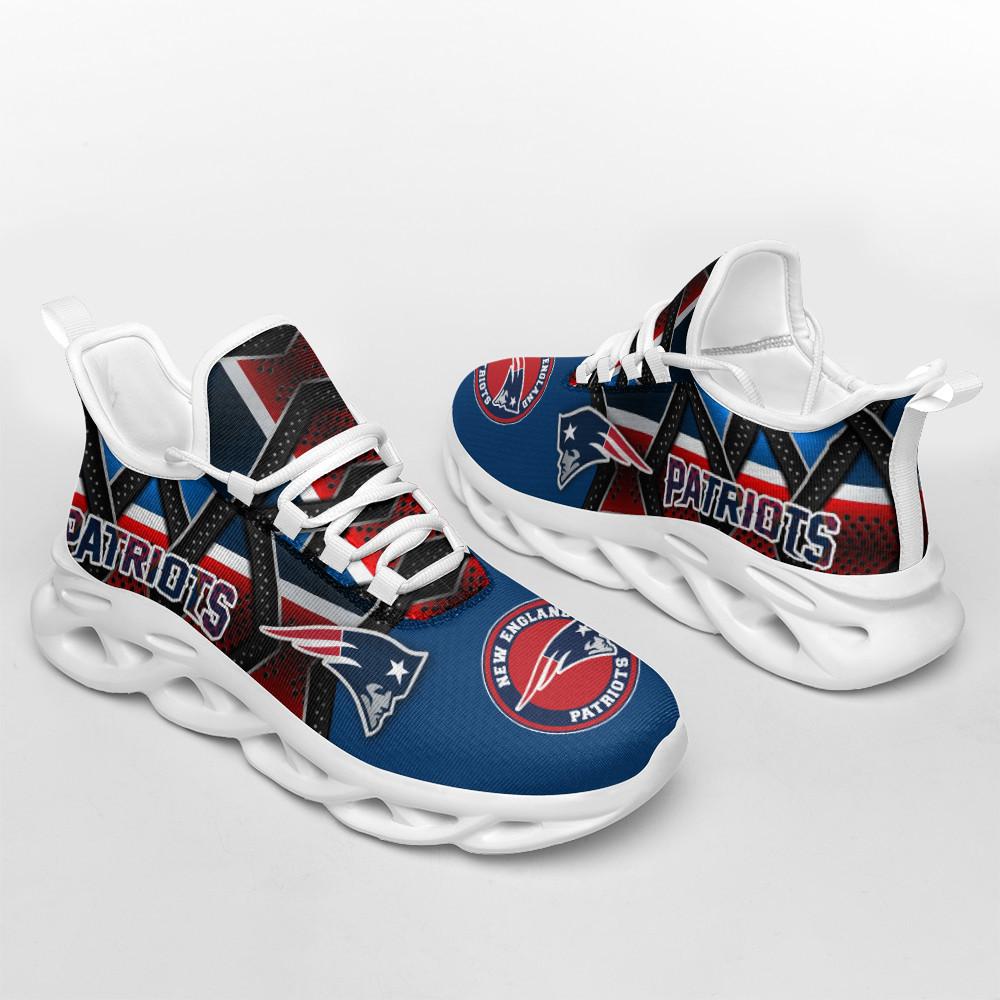 Ideafootwear New England Patriots Max Soul Shoes Sneakers For Men And Women 7
