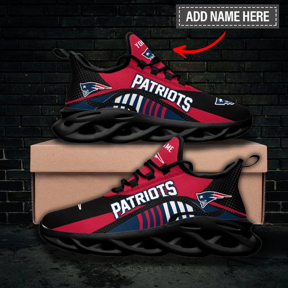 Ideafootwear New England Patriots Max Soul Shoes Sneakers For Men And Women 36