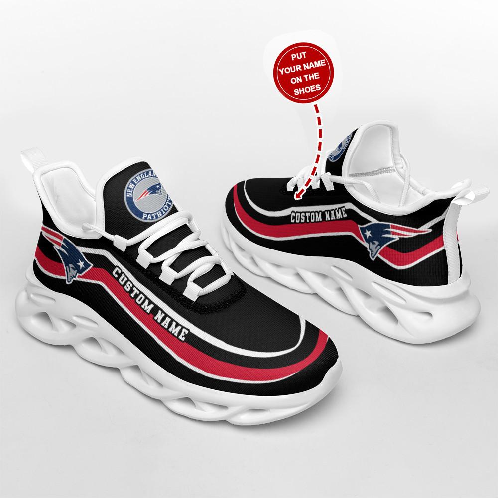 Ideafootwear New England Patriots Max Soul Shoes Sneakers For Men And Women 39
