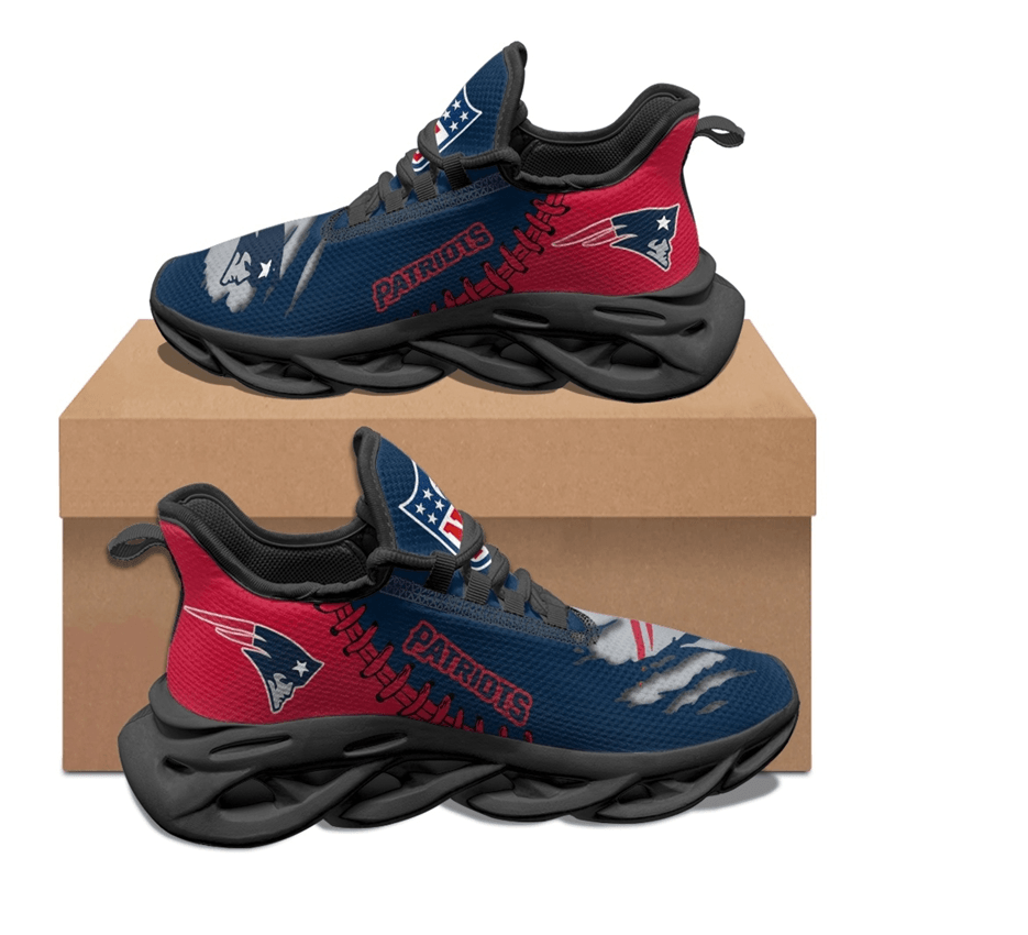 Ideafootwear New England Patriots Max Soul Shoes Sneakers For Men And Women 27