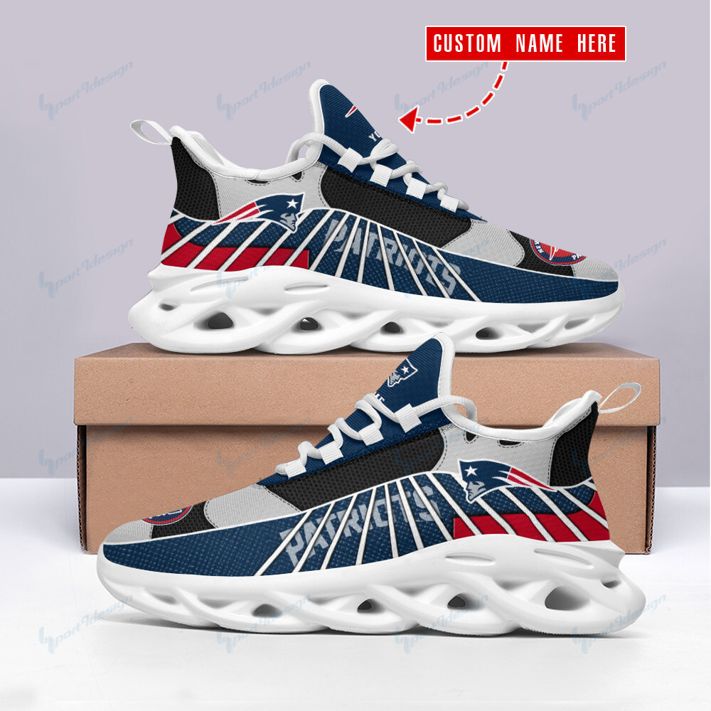 Ideafootwear New England Patriots Max Soul Shoes Sneakers For Men And Women 46