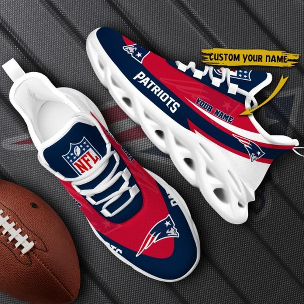Ideafootwear New England Patriots Max Soul Shoes Sneakers For Men And Women 48