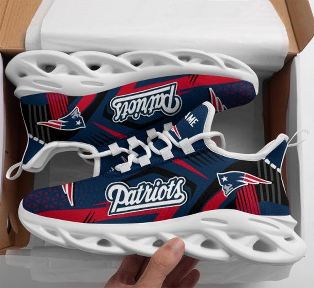 Ideafootwear New England Patriots Max Soul Shoes Sneakers For Men And Women 38