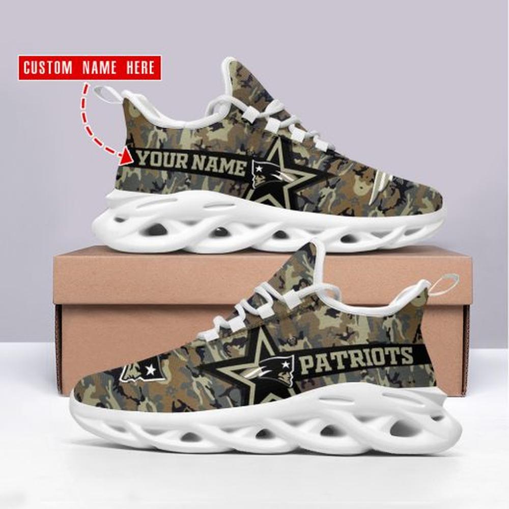 Ideafootwear New England Patriots Max Soul Shoes Sneakers For Men And Women 35