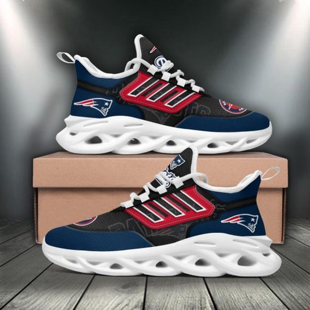 Ideafootwear New England Patriots Max Soul Shoes Sneakers For Men And Women 12