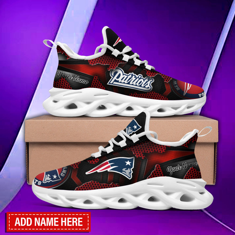 Ideafootwear New England Patriots Max Soul Shoes Sneakers For Men And Women 42