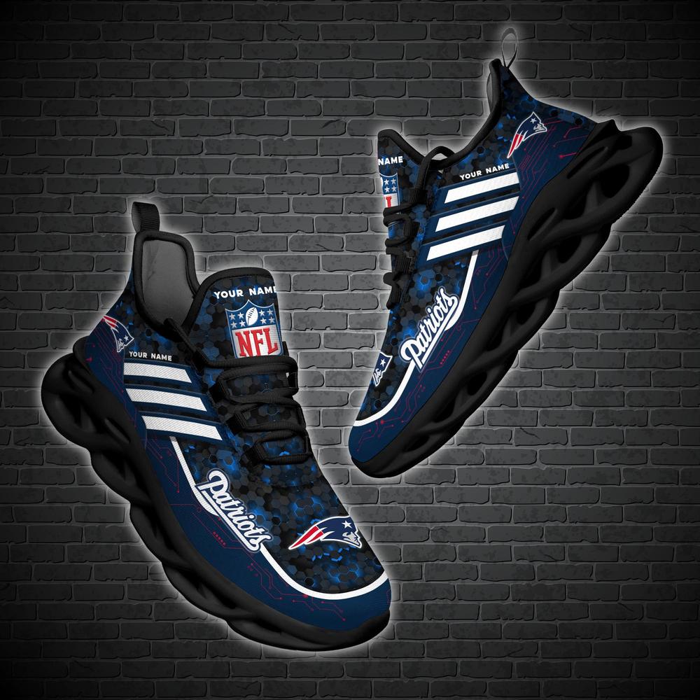Ideafootwear New England Patriots Max Soul Shoes Sneakers For Men And Women 6