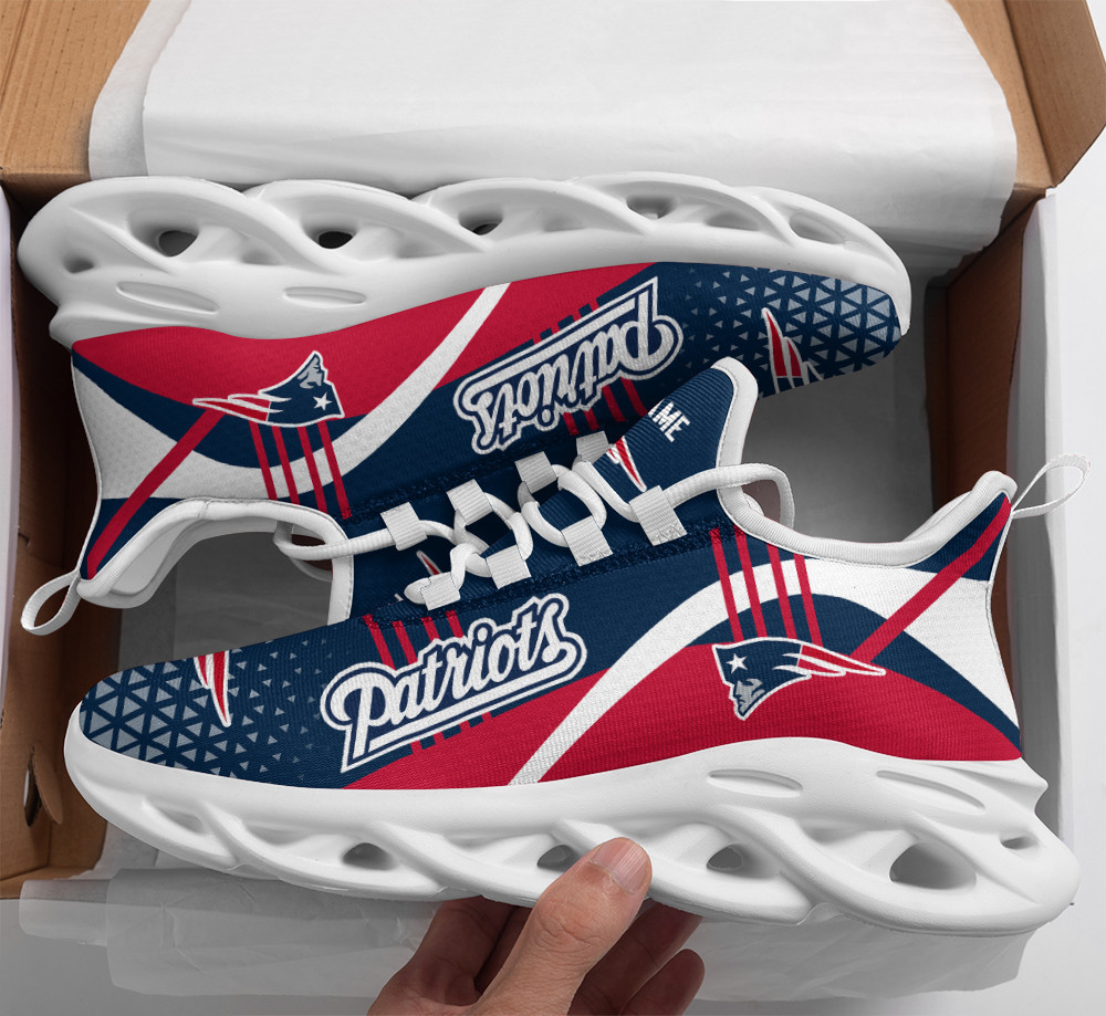 Ideafootwear New England Patriots Max Soul Shoes Sneakers For Men And Women 40