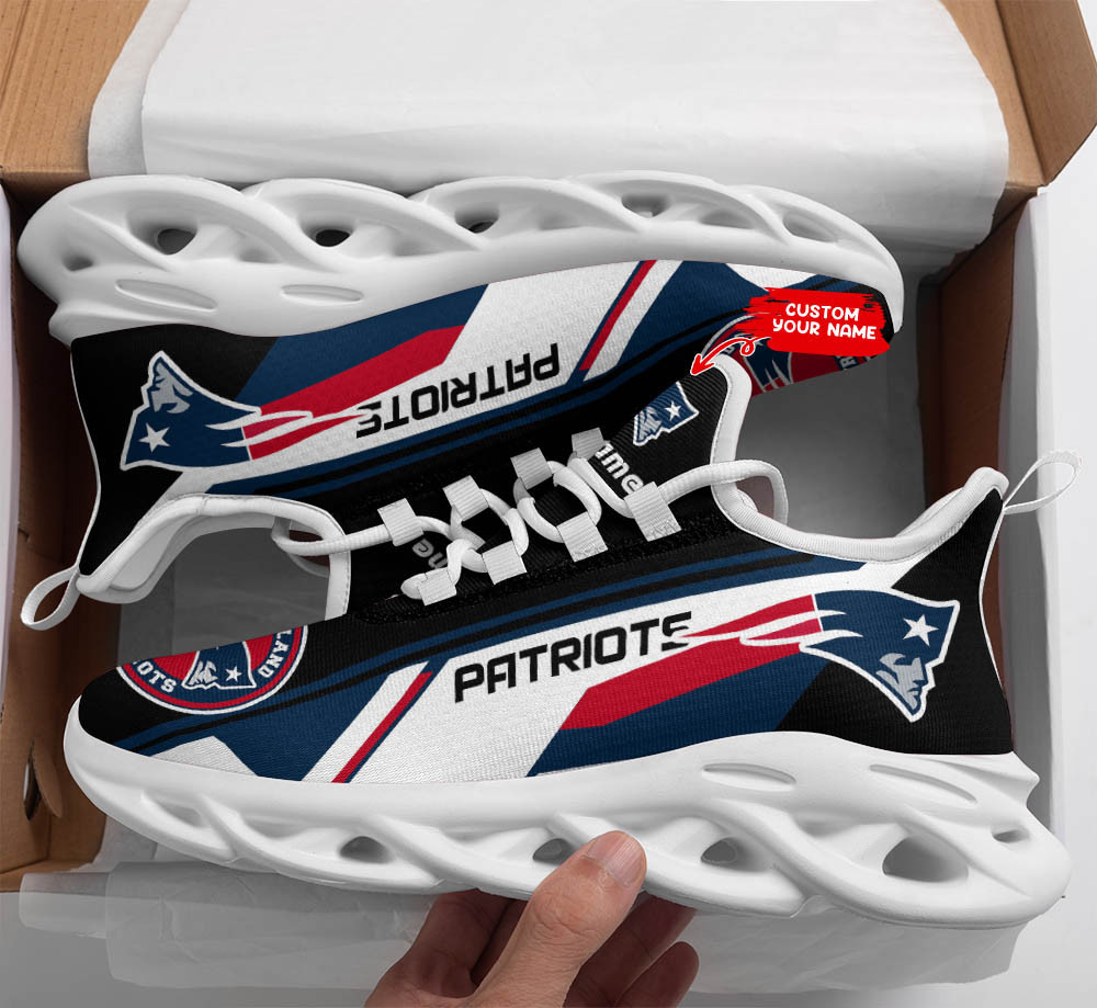 Ideafootwear New England Patriots Max Soul Shoes Sneakers For Men And Women 41