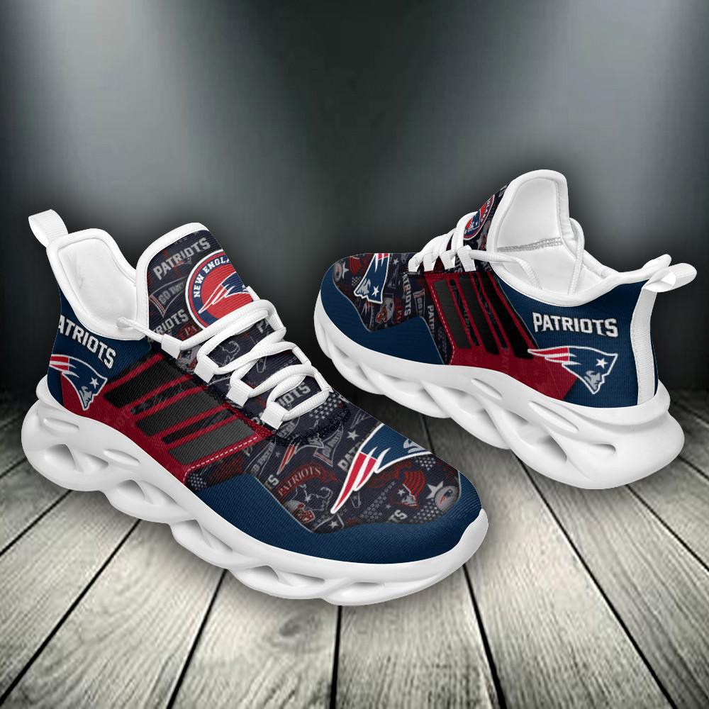 Ideafootwear New England Patriots Max Soul Shoes Sneakers For Men And Women 10
