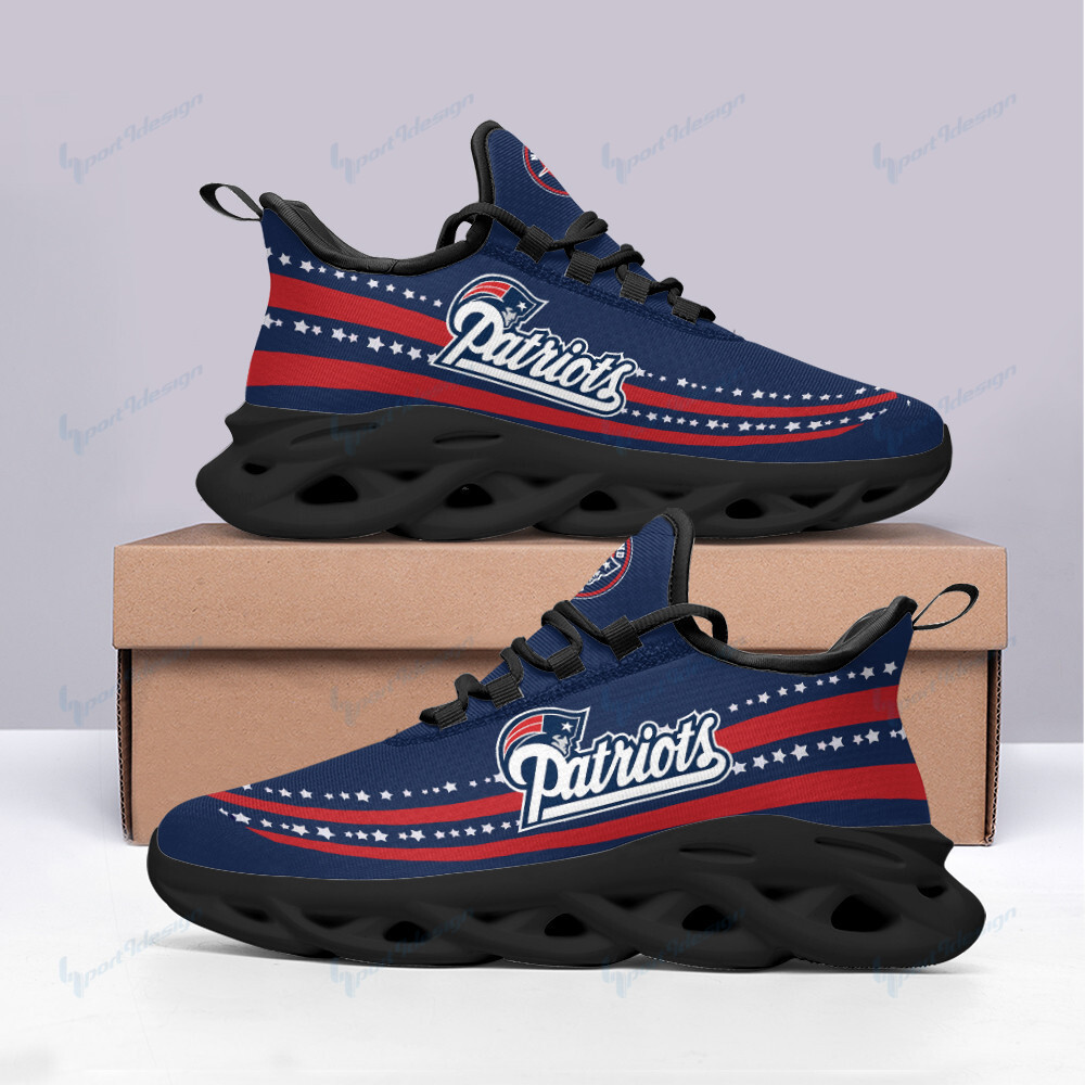 Ideafootwear New England Patriots Max Soul Shoes Sneakers For Men And Women 13