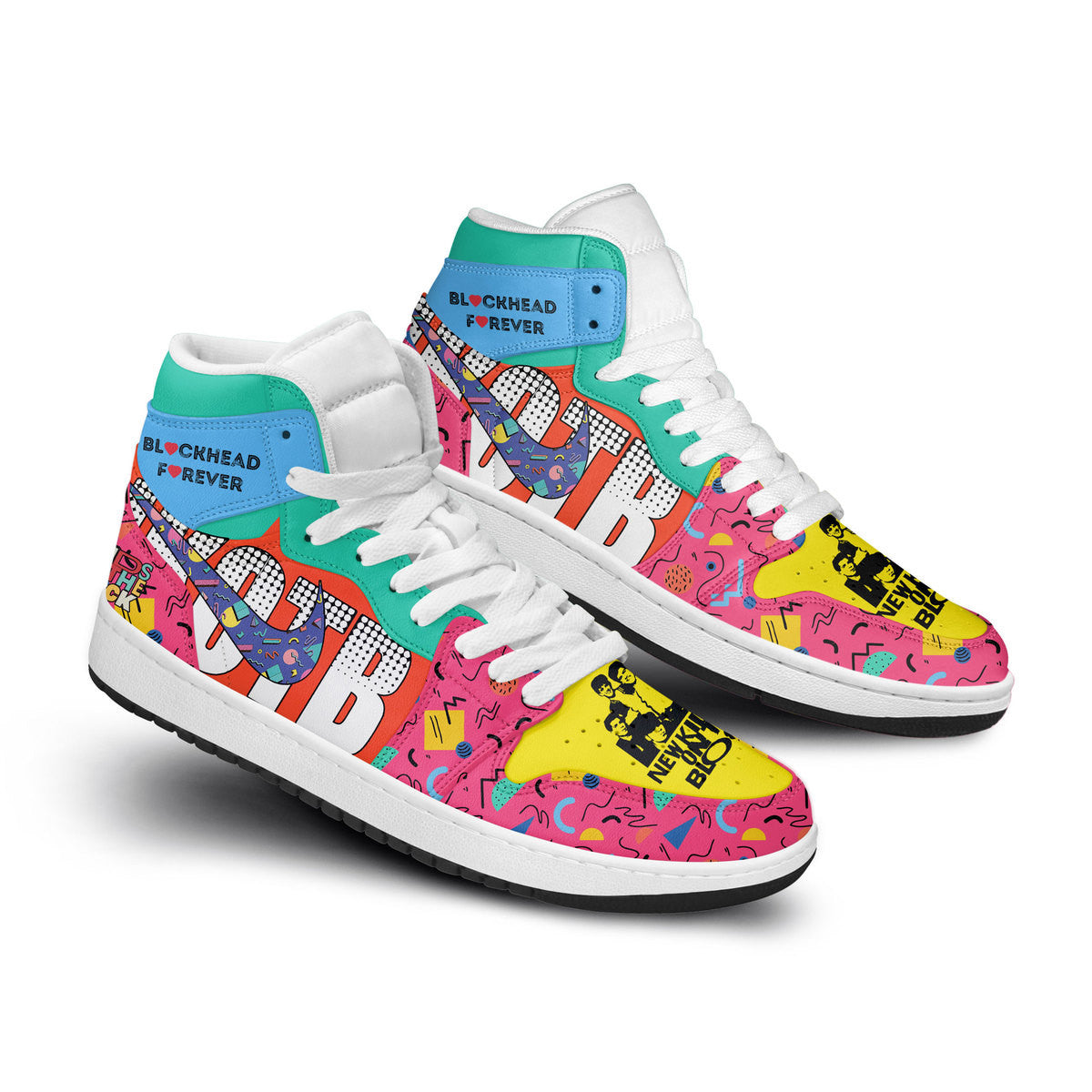 Ideafootwear New Kids On The Block AJ1 High Sneakers Shoes For Men And Women 4