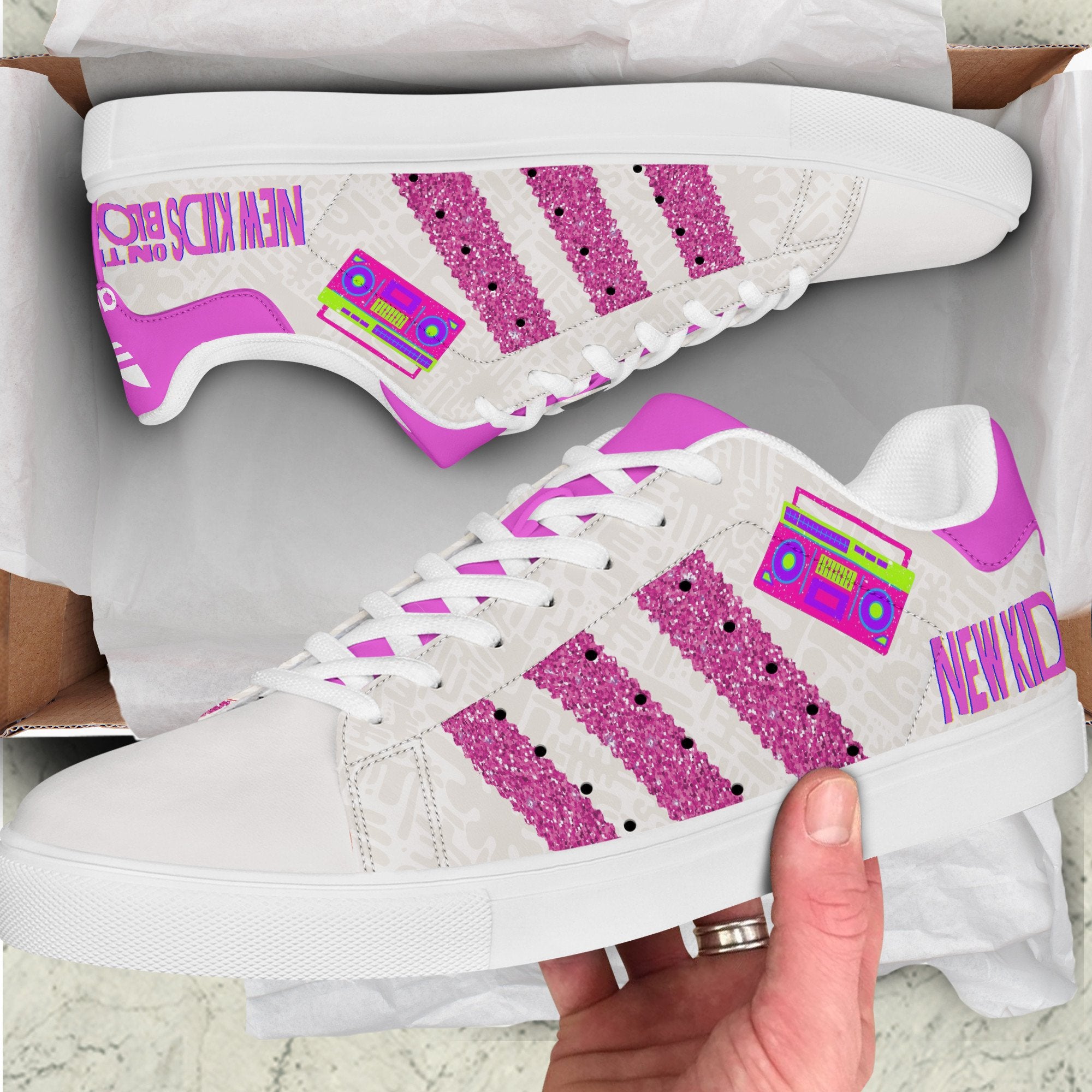 Ideafootwear New Kids On The Block Skate Stan Shoes Sneakes For Men And Women 1
