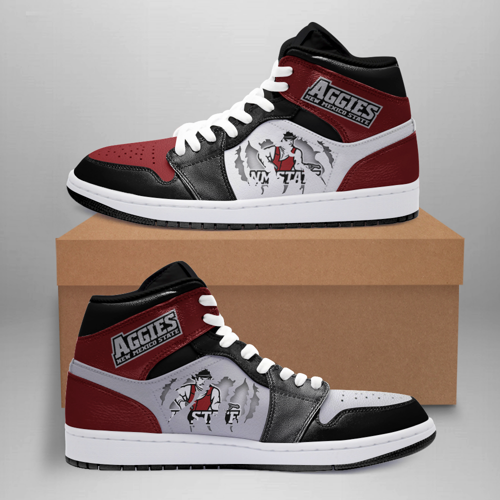 Ideafootwear New Mexico State Aggies AJ1 High Sneakers Shoes For Men And Women 1