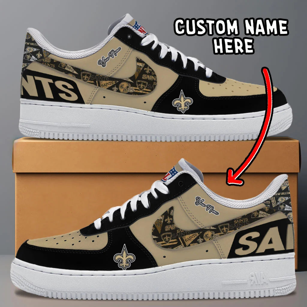Ideafootwear New Orleans Saints Air Low-Top Sneakers Shoes For Men And Women 8