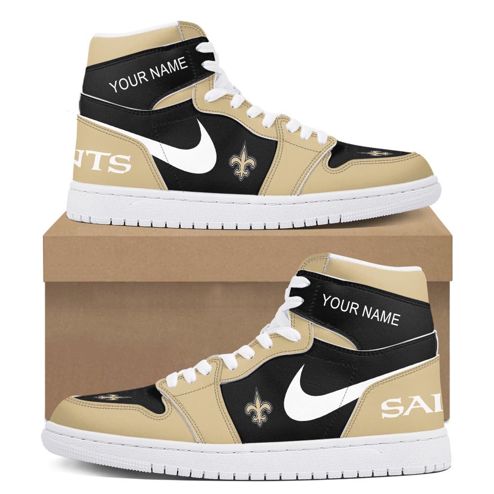 Ideafootwear New Orleans Saints AJ1 High Sneakers Shoes For Men And Women 11