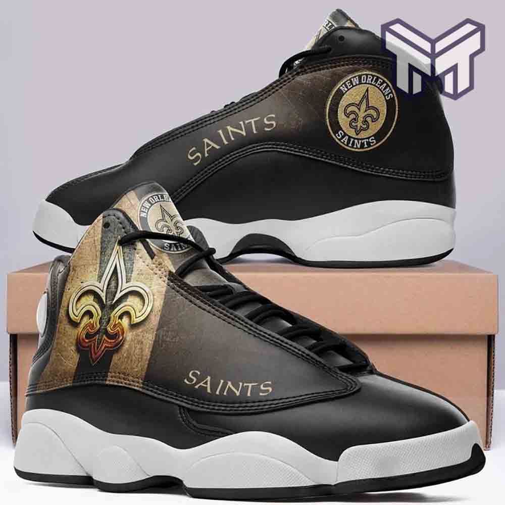 Ideafootwear New Orleans Saints AJ13 Sneakers Shoes For Men And Women 9