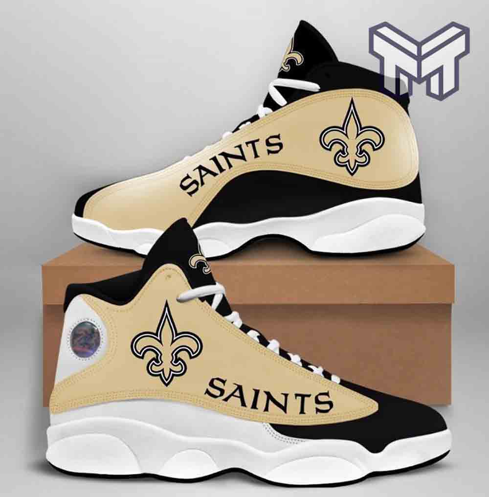 Ideafootwear New Orleans Saints AJ13 Sneakers Shoes For Men And Women 8