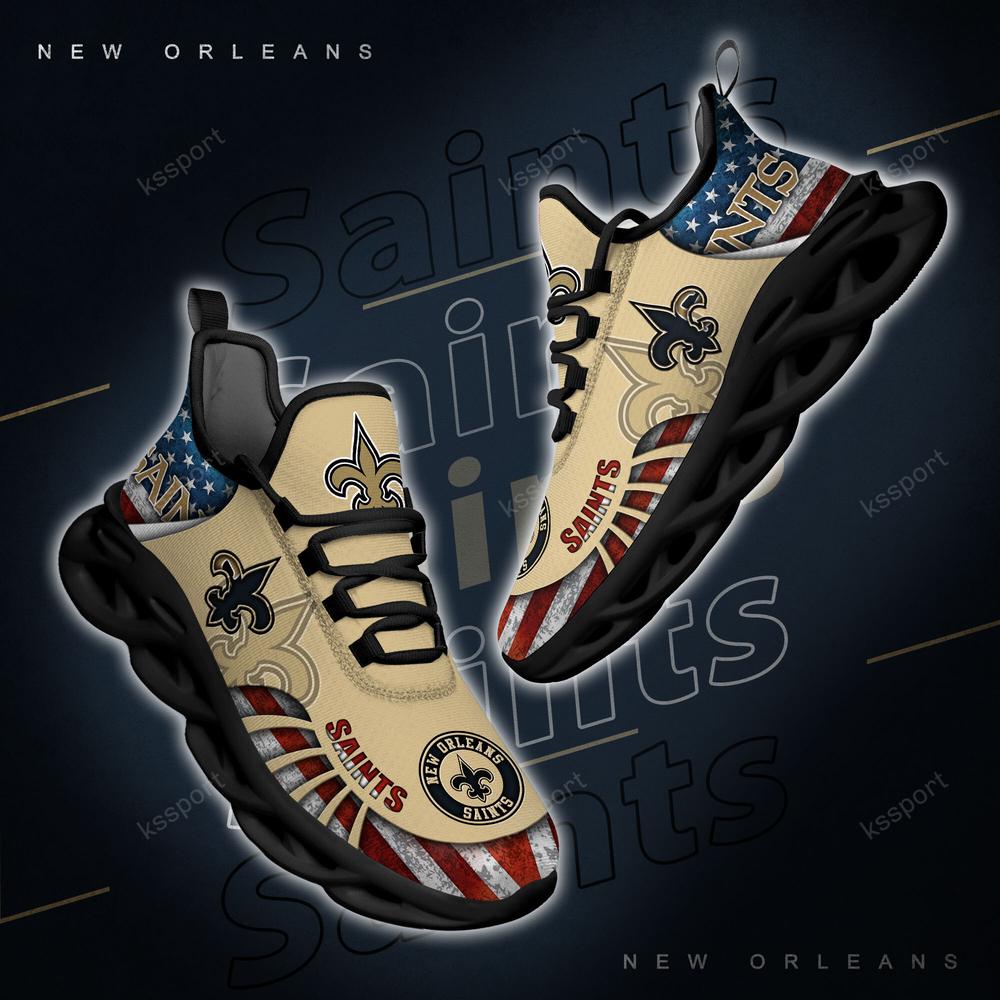 Ideafootwear New Orleans Saints Max Soul Shoes Sneakers For Men And Women 38