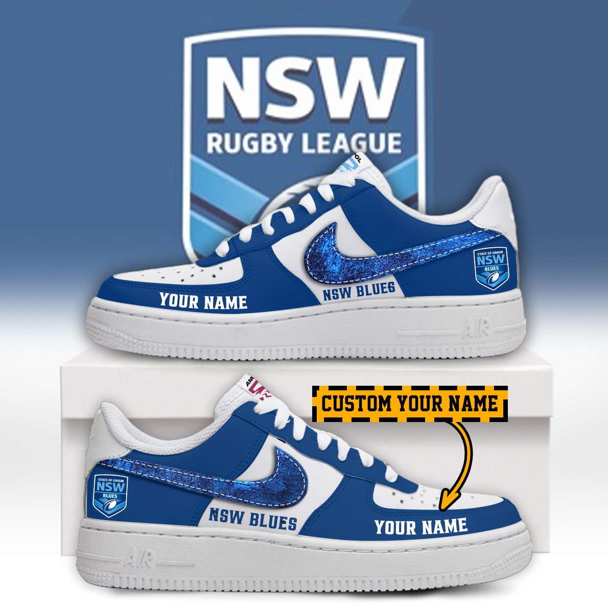 Ideafootwear New South Wales Blues Air Low-Top Sneakers Shoes For Men And Women 2