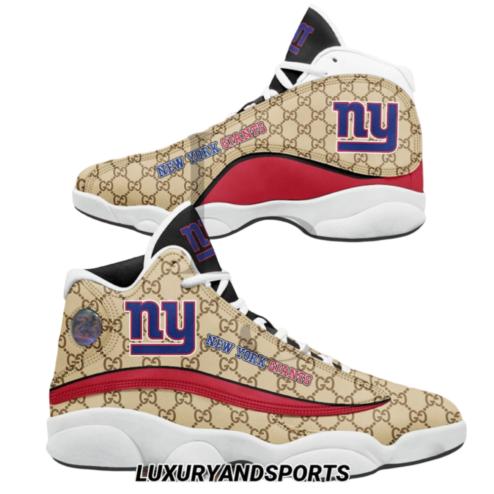 Ideafootwear New York Giants AJ13 Sneakers Shoes For Men And Women 8