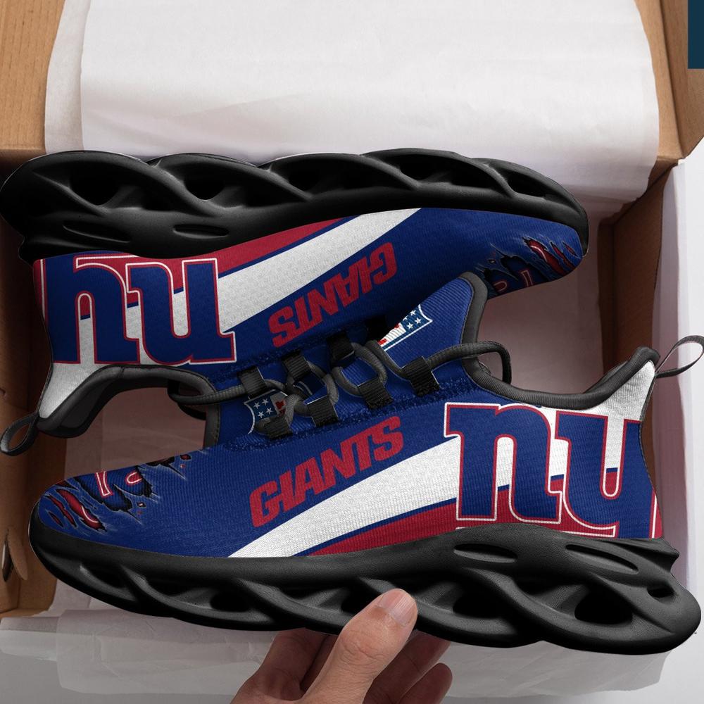 Ideafootwear New York Giants Max Soul Shoes Sneakers For Men And Women 4