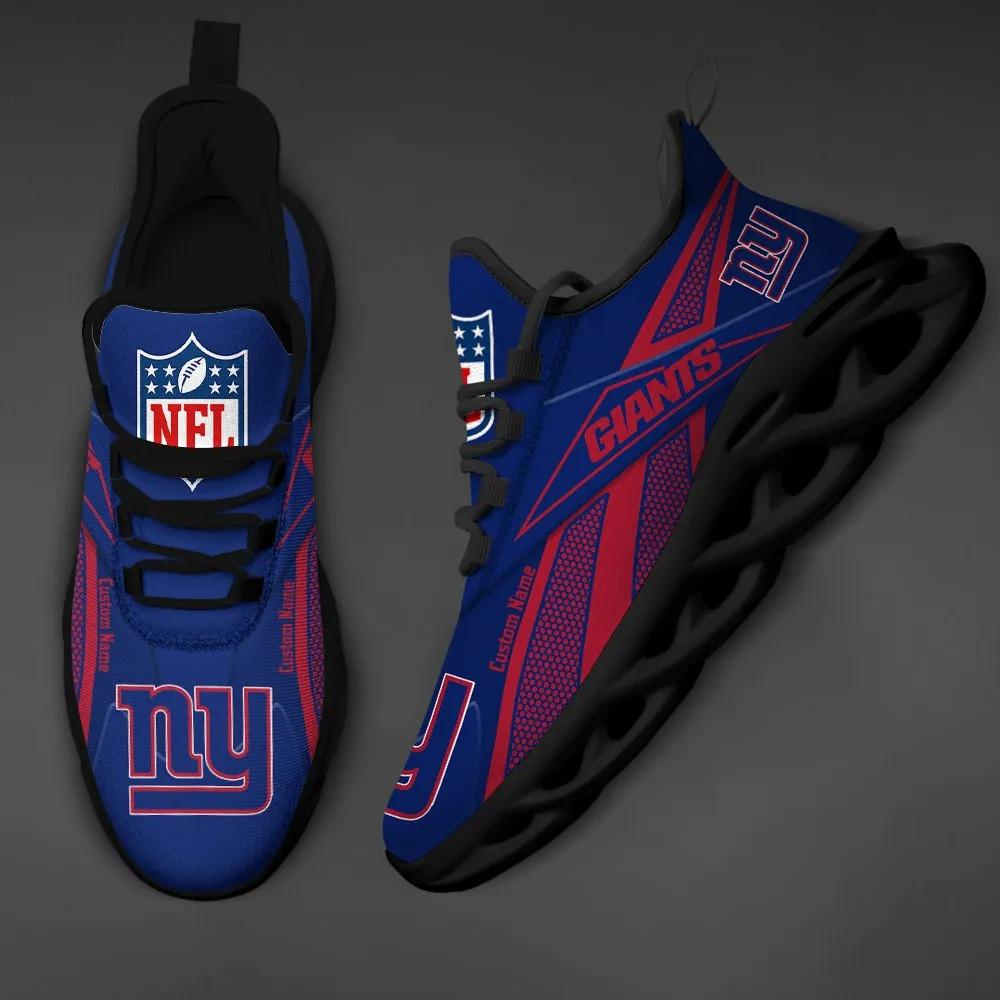 Ideafootwear New York Giants Max Soul Shoes Sneakers For Men And Women 3