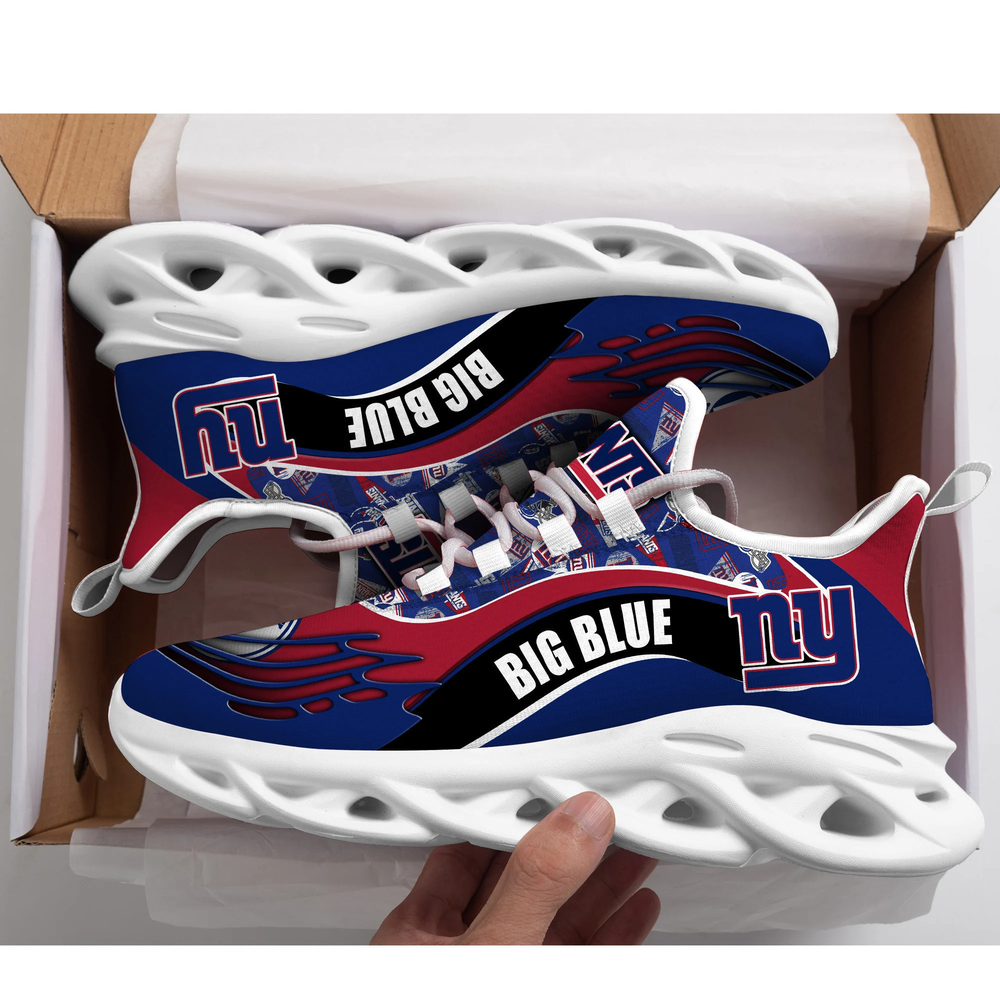Ideafootwear New York Giants Max Soul Shoes Sneakers For Men And Women 2