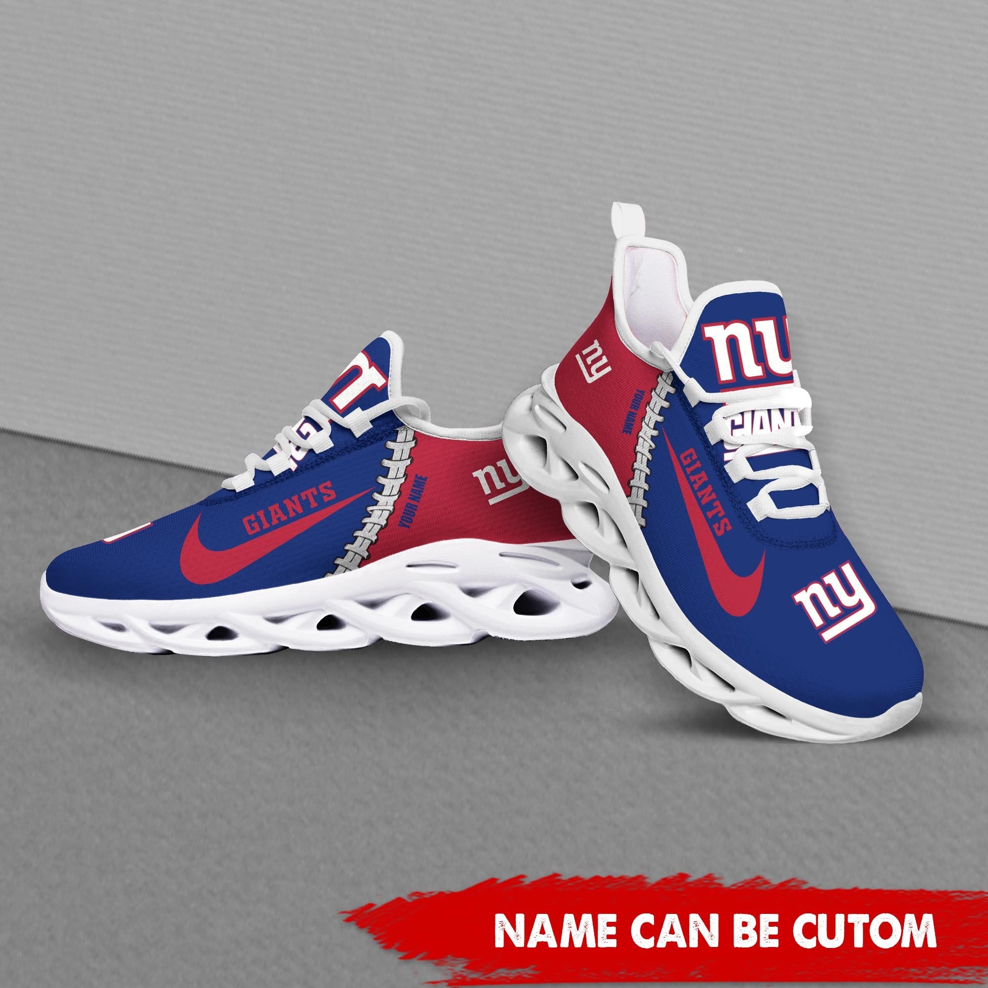 Ideafootwear New York Giants Max Soul Shoes Sneakers For Men And Women 19