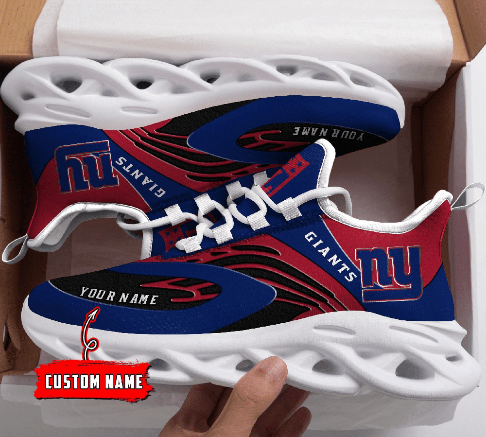 Ideafootwear New York Giants Max Soul Shoes Sneakers For Men And Women 16