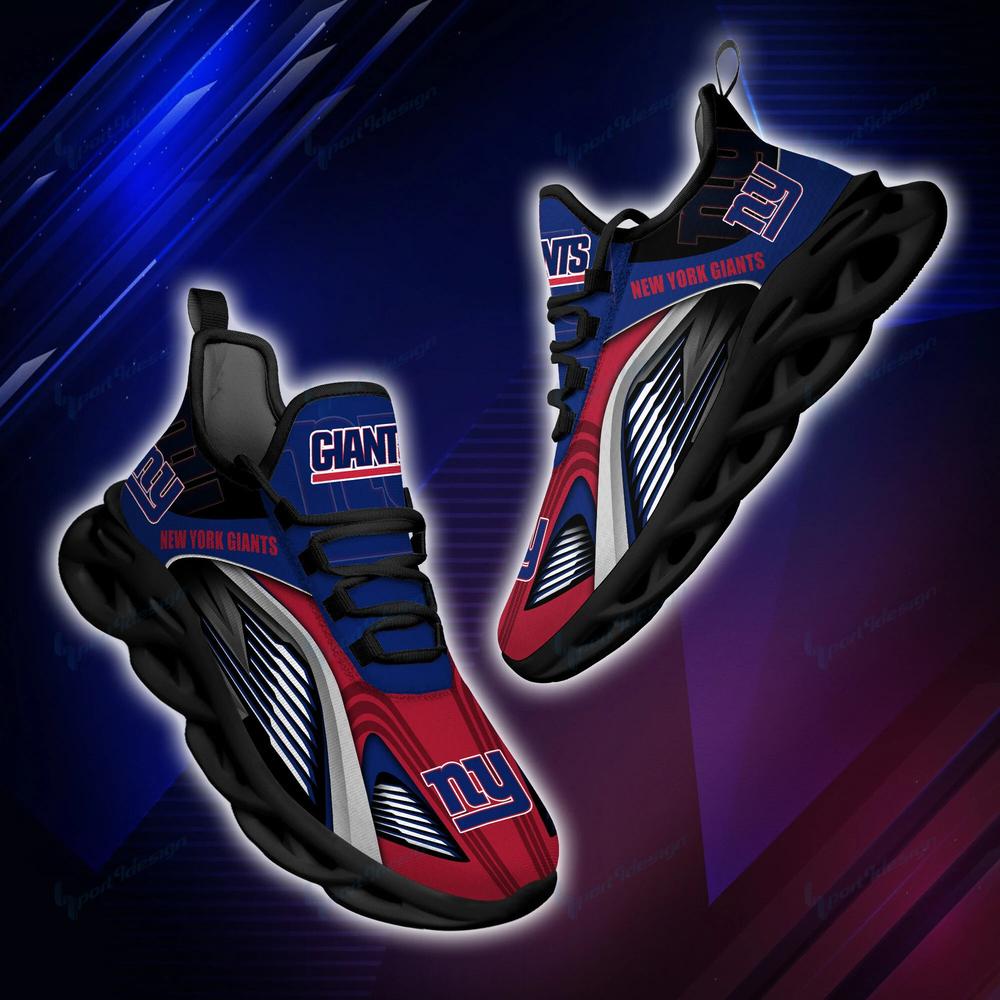 Ideafootwear New York Giants Max Soul Shoes Sneakers For Men And Women 7