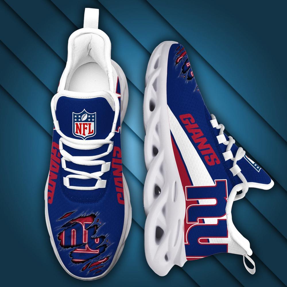 Ideafootwear New York Giants Max Soul Shoes Sneakers For Men And Women 4