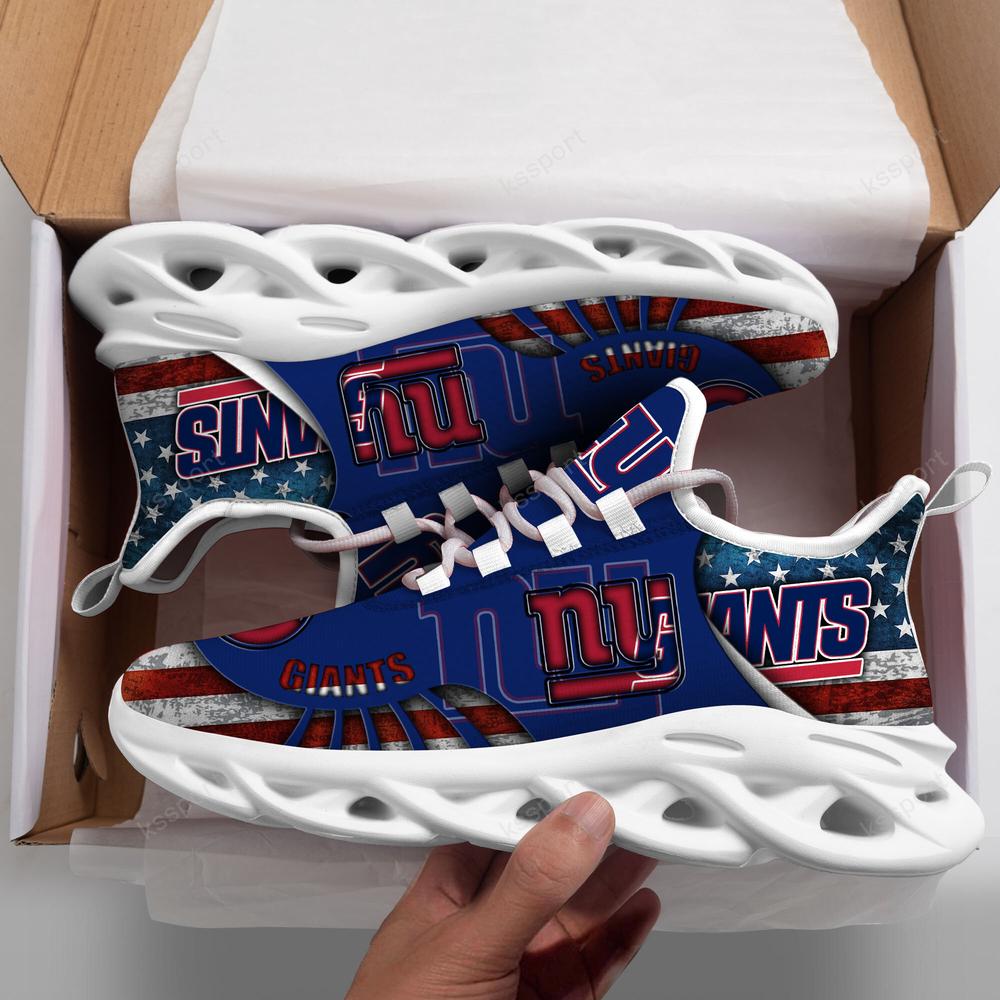 Ideafootwear New York Giants Max Soul Shoes Sneakers For Men And Women 8