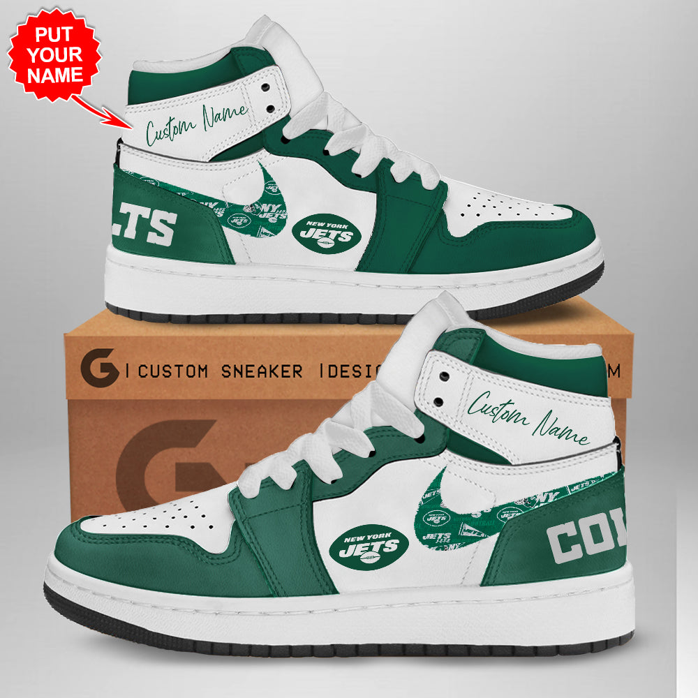 Ideafootwear New York Jets AJ1 High Sneakers Shoes For Men And Women 3