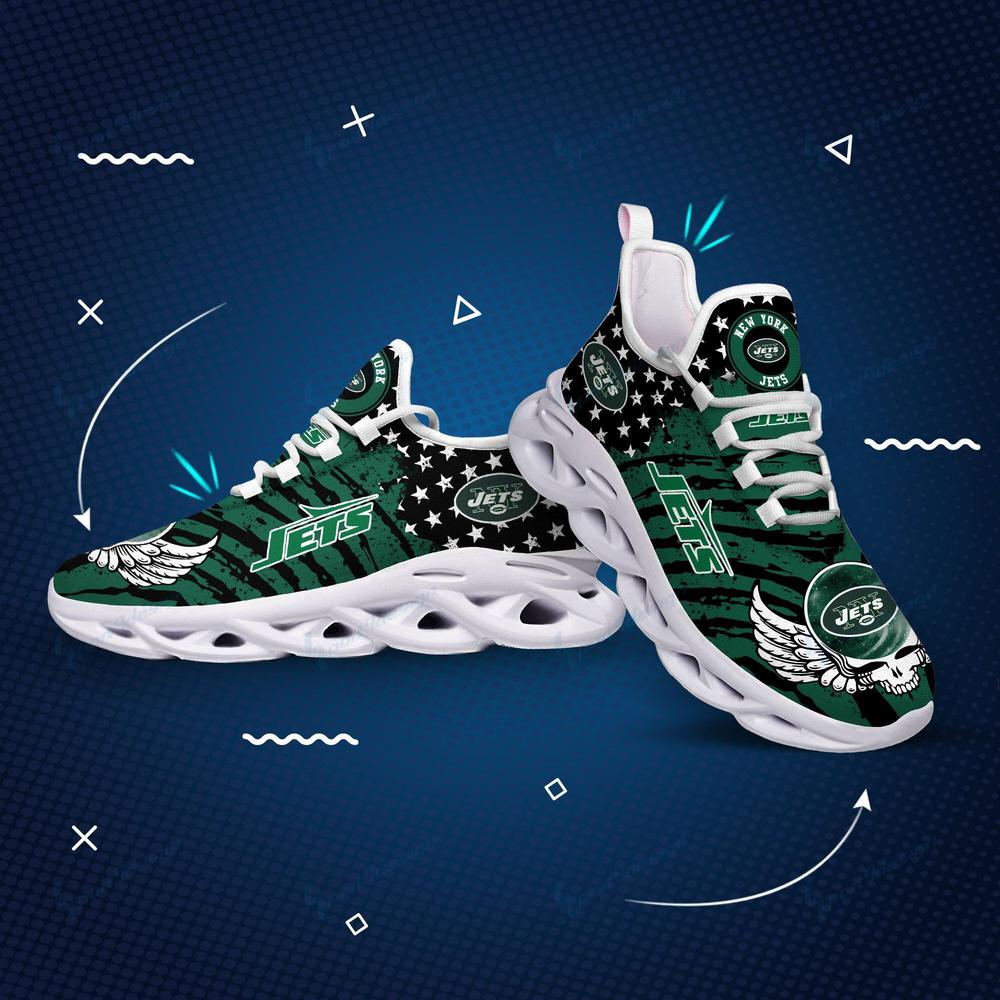 Ideafootwear New York Jets Max Soul Shoes Sneakers For Men And Women 11