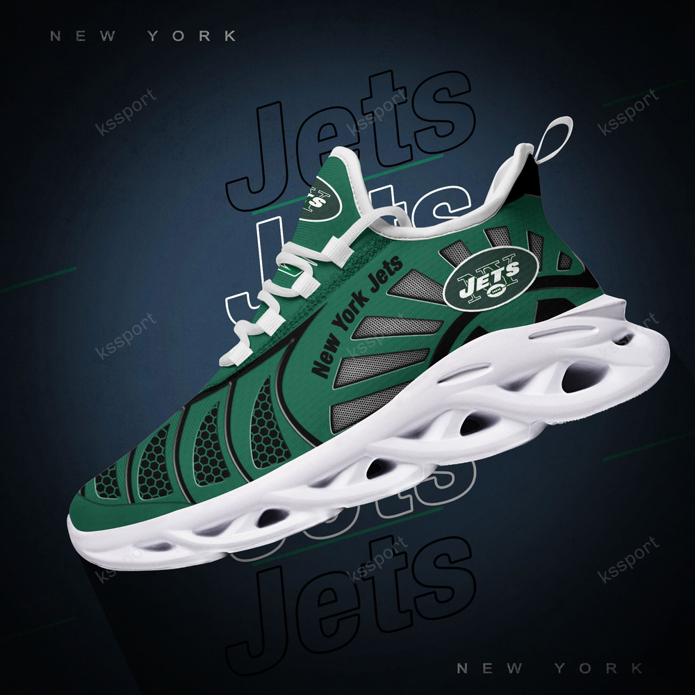 Ideafootwear New York Jets Max Soul Shoes Sneakers For Men And Women 38