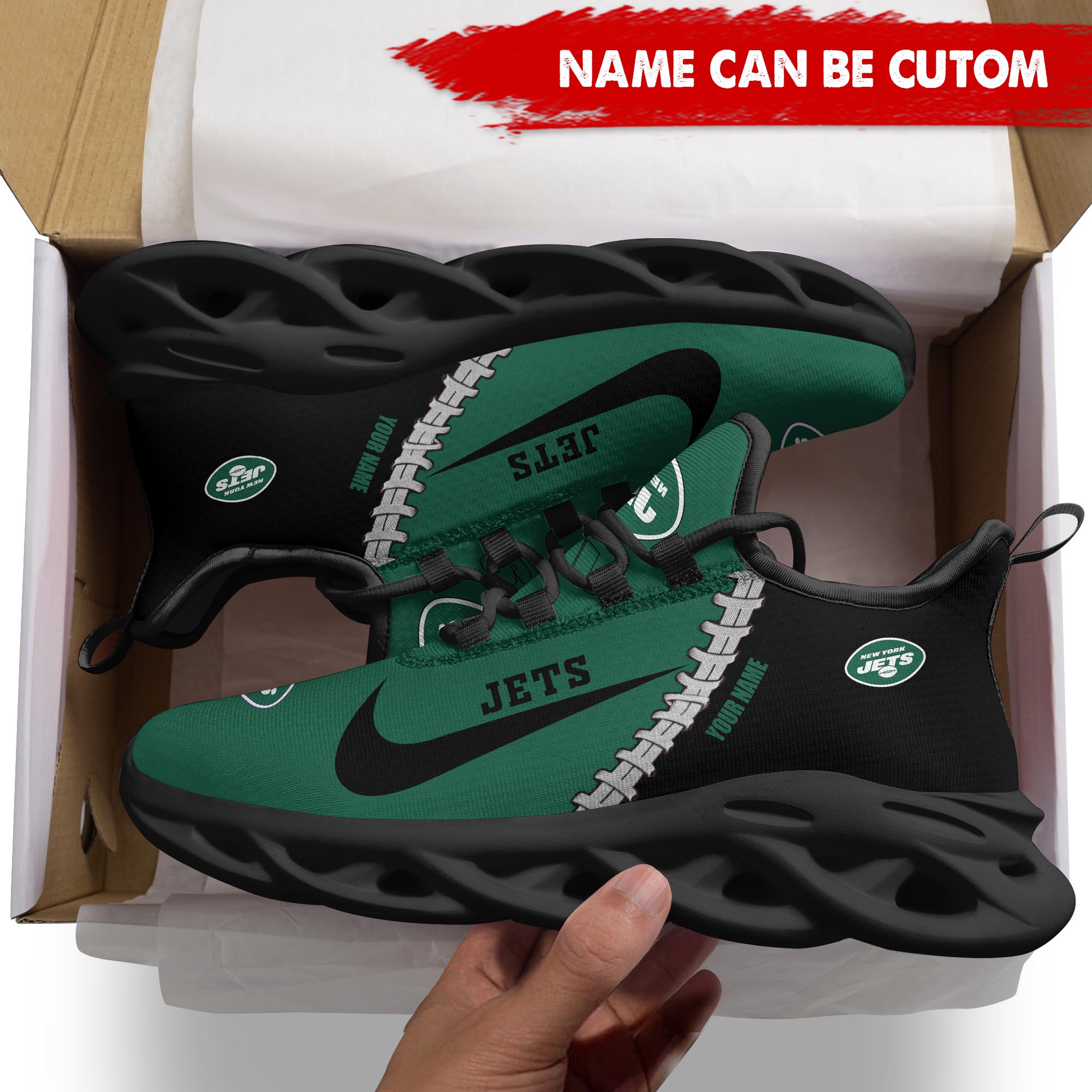 Ideafootwear New York Jets Max Soul Shoes Sneakers For Men And Women 31