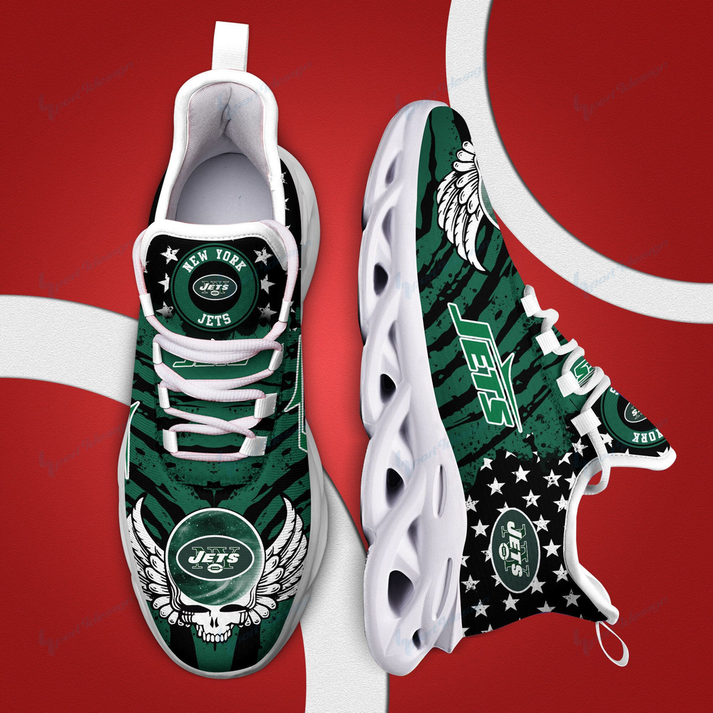Ideafootwear New York Jets Max Soul Shoes Sneakers For Men And Women 11
