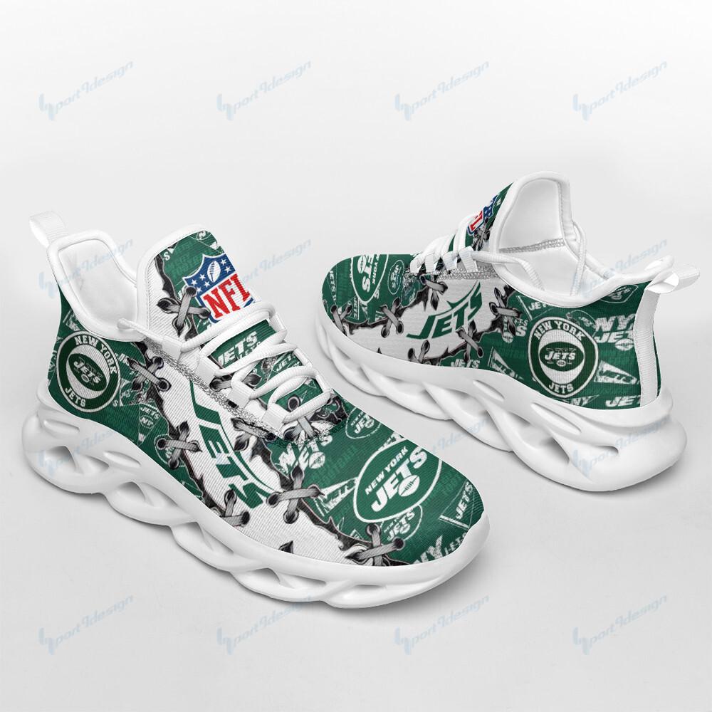 Ideafootwear New York Jets Max Soul Shoes Sneakers For Men And Women 10