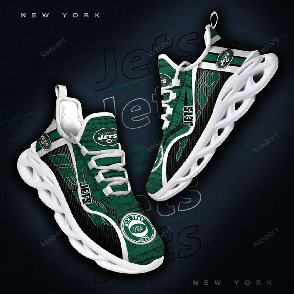 Ideafootwear New York Jets Max Soul Shoes Sneakers For Men And Women 7
