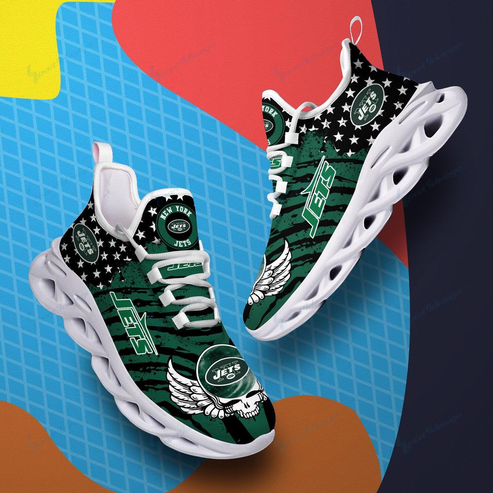 Ideafootwear New York Jets Max Soul Shoes Sneakers For Men And Women 11
