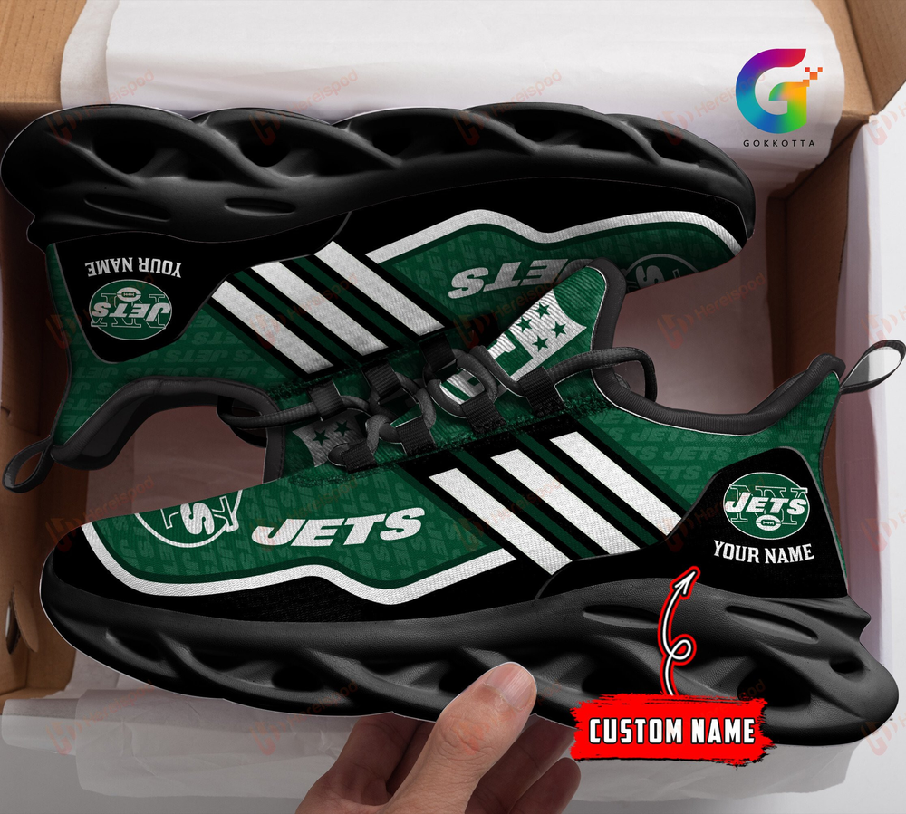 Ideafootwear New York Jets Max Soul Shoes Sneakers For Men And Women 32
