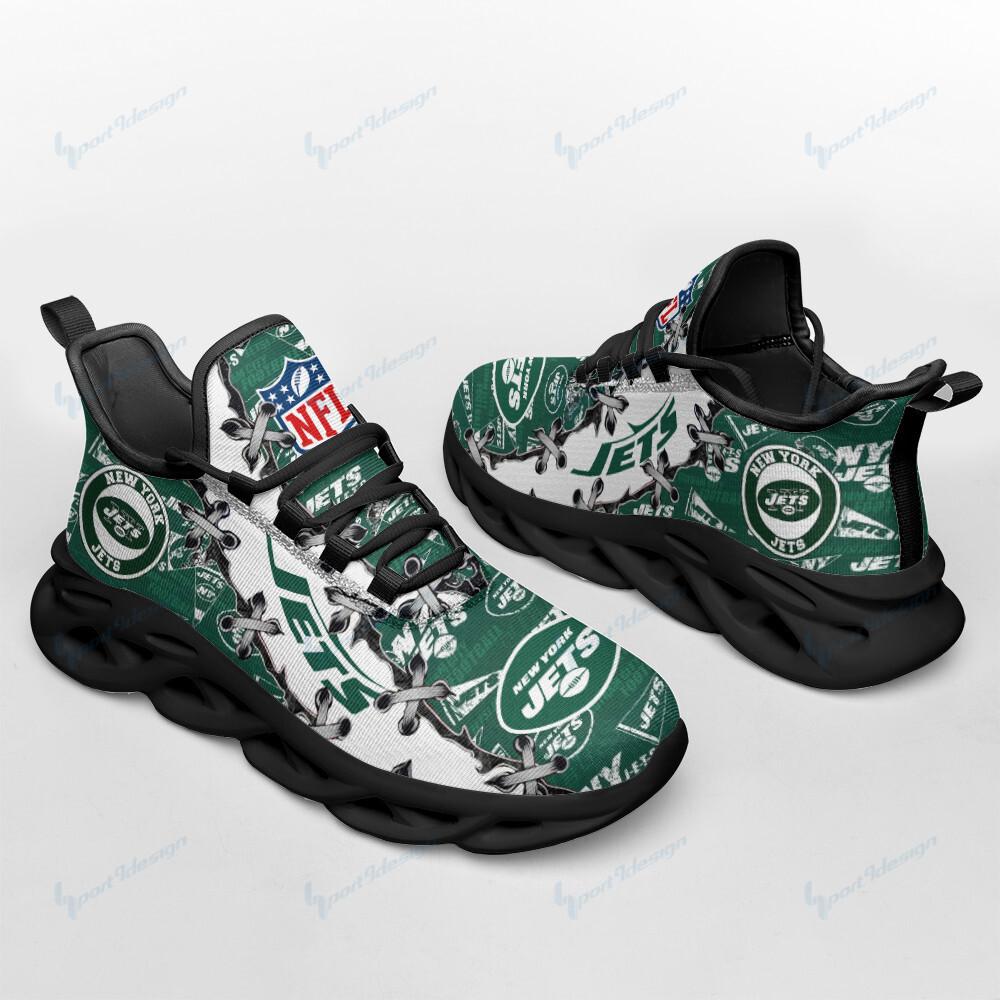 Ideafootwear New York Jets Max Soul Shoes Sneakers For Men And Women 10
